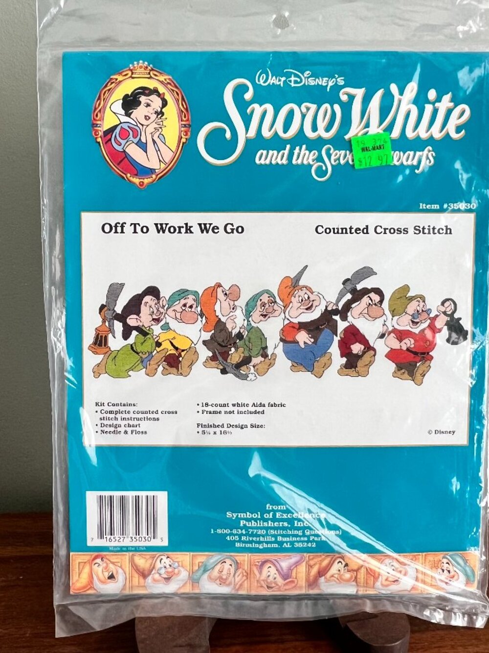 Snow White Off To Work Stitch Kit Disney